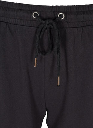 Bomulds sweatpants med lommer, Black, Packshot image number 2