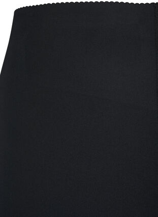Cropped træningstights med lomme, Black, Packshot image number 3