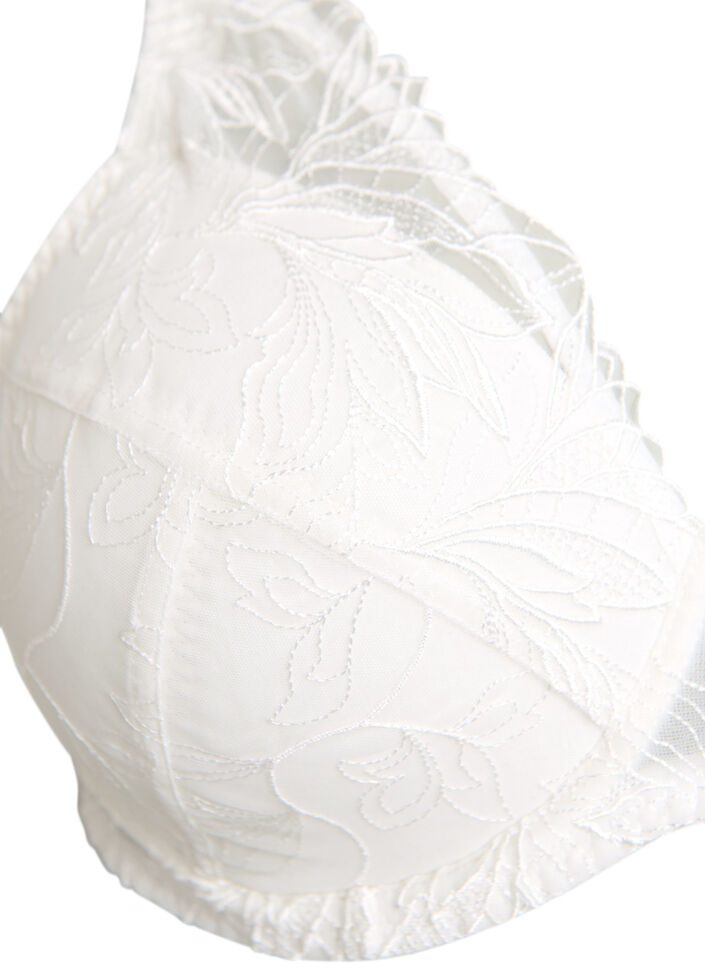 Vatteret blonde bh med b&oslash;jle, Hvid, Packshot image number 2
