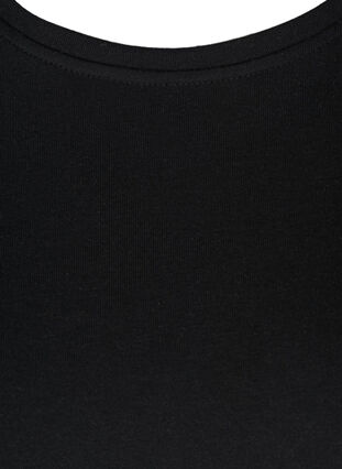 Sweatkjole med pufærmer, Black, Packshot image number 3