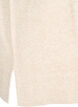 Strikvest med ribkanter, Beige, Packshot image number 3