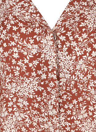 Blomstret bluse i viskose, Flower AOP, Packshot image number 2