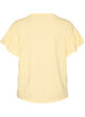 T-shirt i &oslash;kologisk bomuld med fl&aelig;se&aelig;rmer, Gul, Packshot image number 1