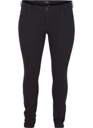 Højtaljede super slim Amy jeans, Sort