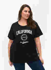 FLASH - T-shirt med motiv, Black, Model