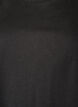 T-shirt med asymmetrisk blondekant, Sort, Packshot image number 2