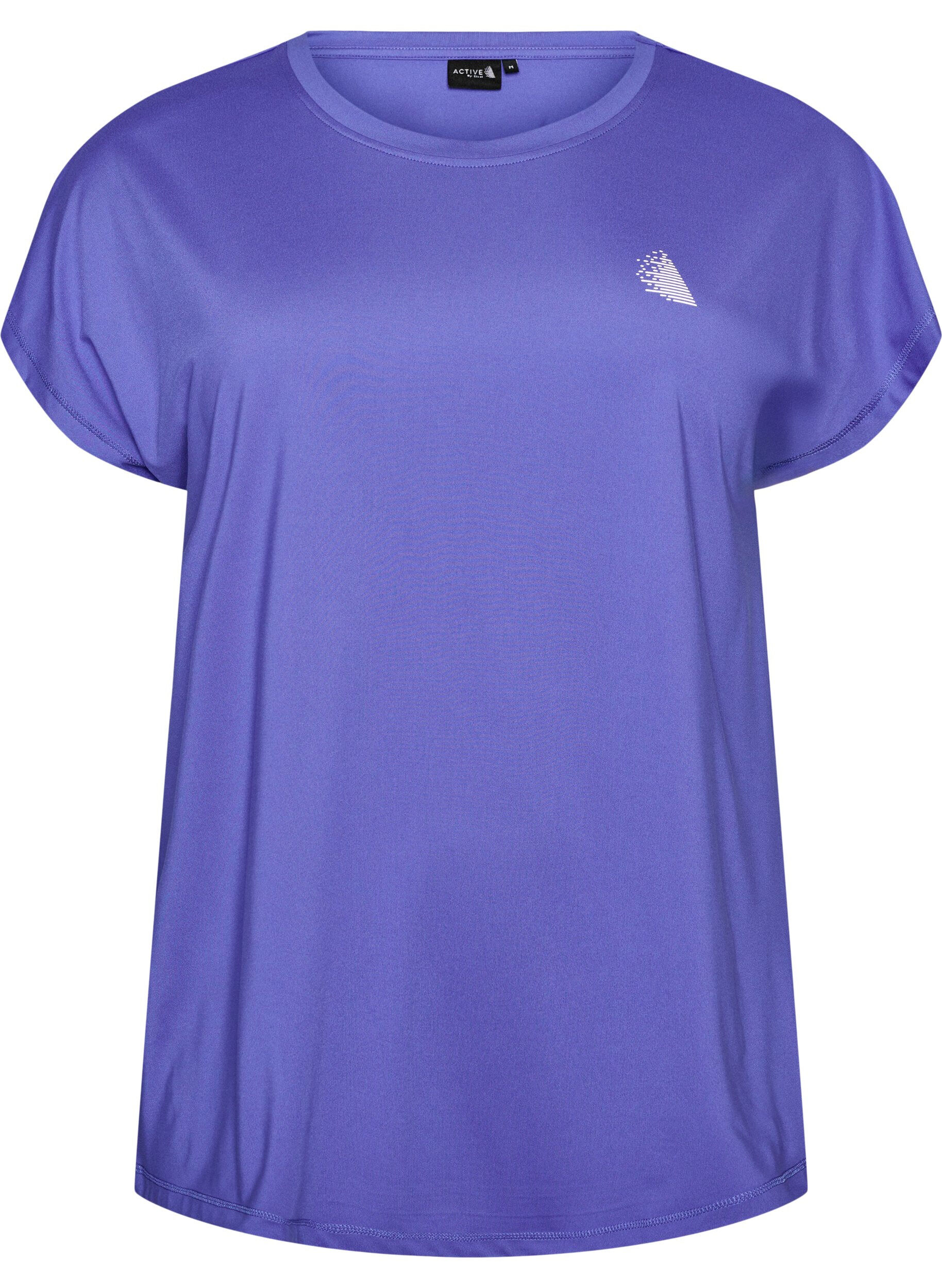 Ensfarvet tr&aelig;nings t-shirt