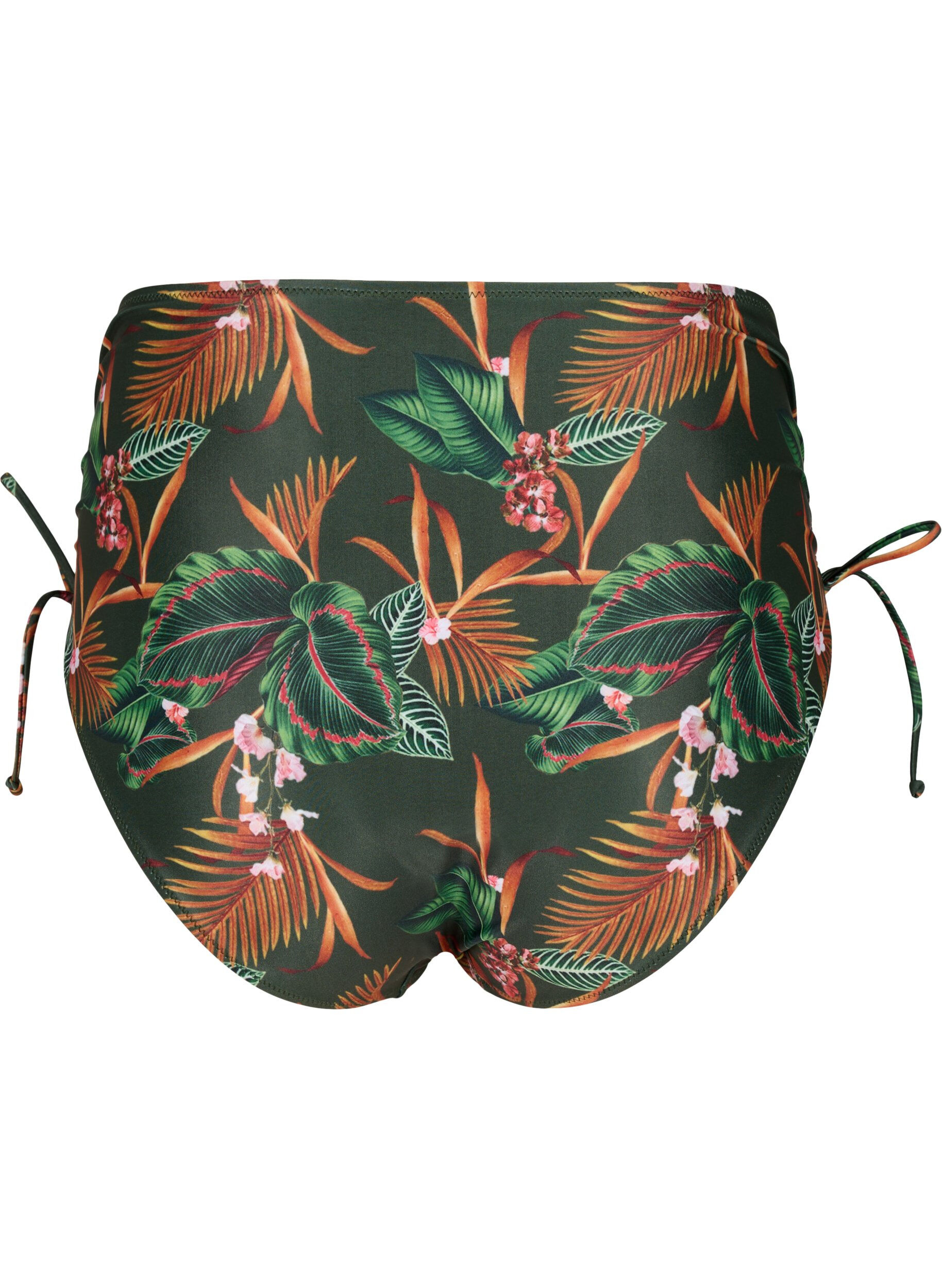 Zizzi Printet bikini underdel med h&oslash;j talje, Boheme Palm Aop , Packshot image number 1