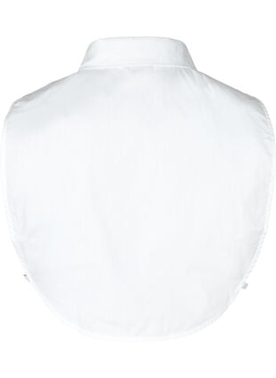 Løs ensfarvet skjortekrave med perler, Bright White, Packshot image number 1