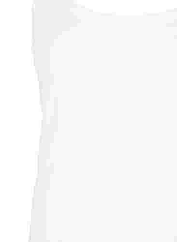 Bomulds bh top med rund halsudskæring, B. White/Upper Font, Packshot image number 2