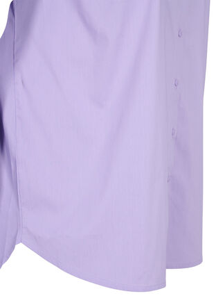 Langærmet skjorte med høj cuff, Lavender, Packshot image number 3