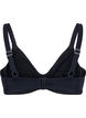 Bikini bh med bøjle og rynkedetalje, Black, Packshot image number 1