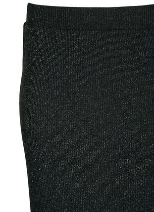 Tætsiddende glitter nederdel, Black Silver, Packshot image number 2