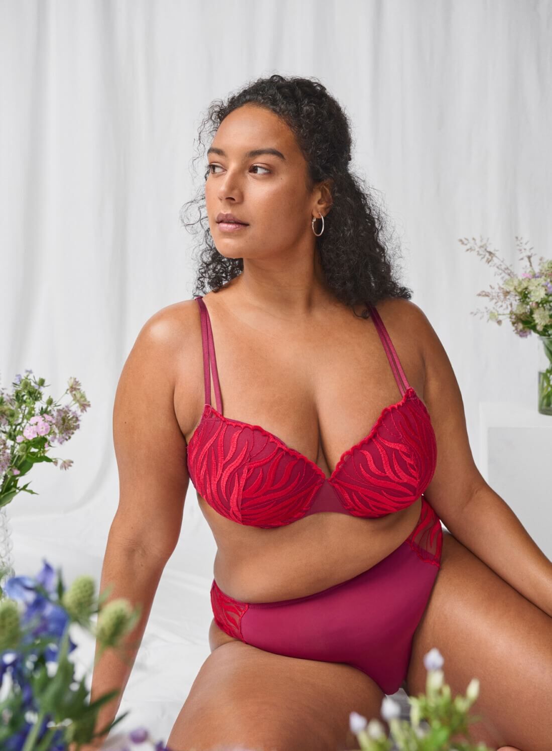 Zizzi bh med broderi, , Model