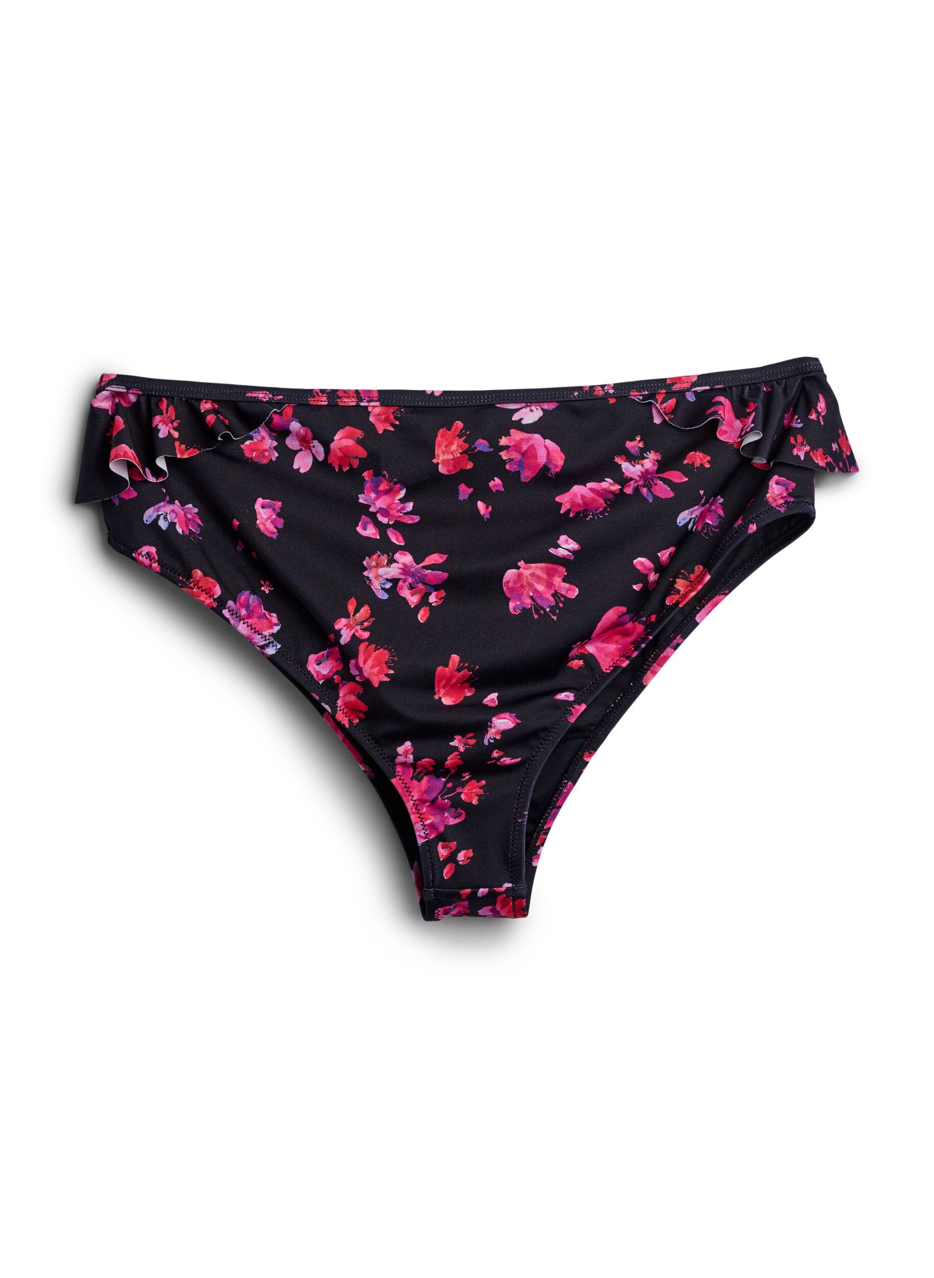 Zizzi Blomstret brazilian bikini trusse, Lyser&oslash;d, Packshot image number 1