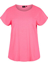 Neonfarvet t-shirt i bomuld, Neon Pink