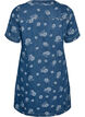A-formet denimkjole med blomsterm&oslash;nster, Bl&aring;, Packshot image number 1