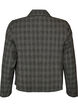 Kort blazer med ternet m&oslash;nster, Gr&aring;, Packshot image number 1