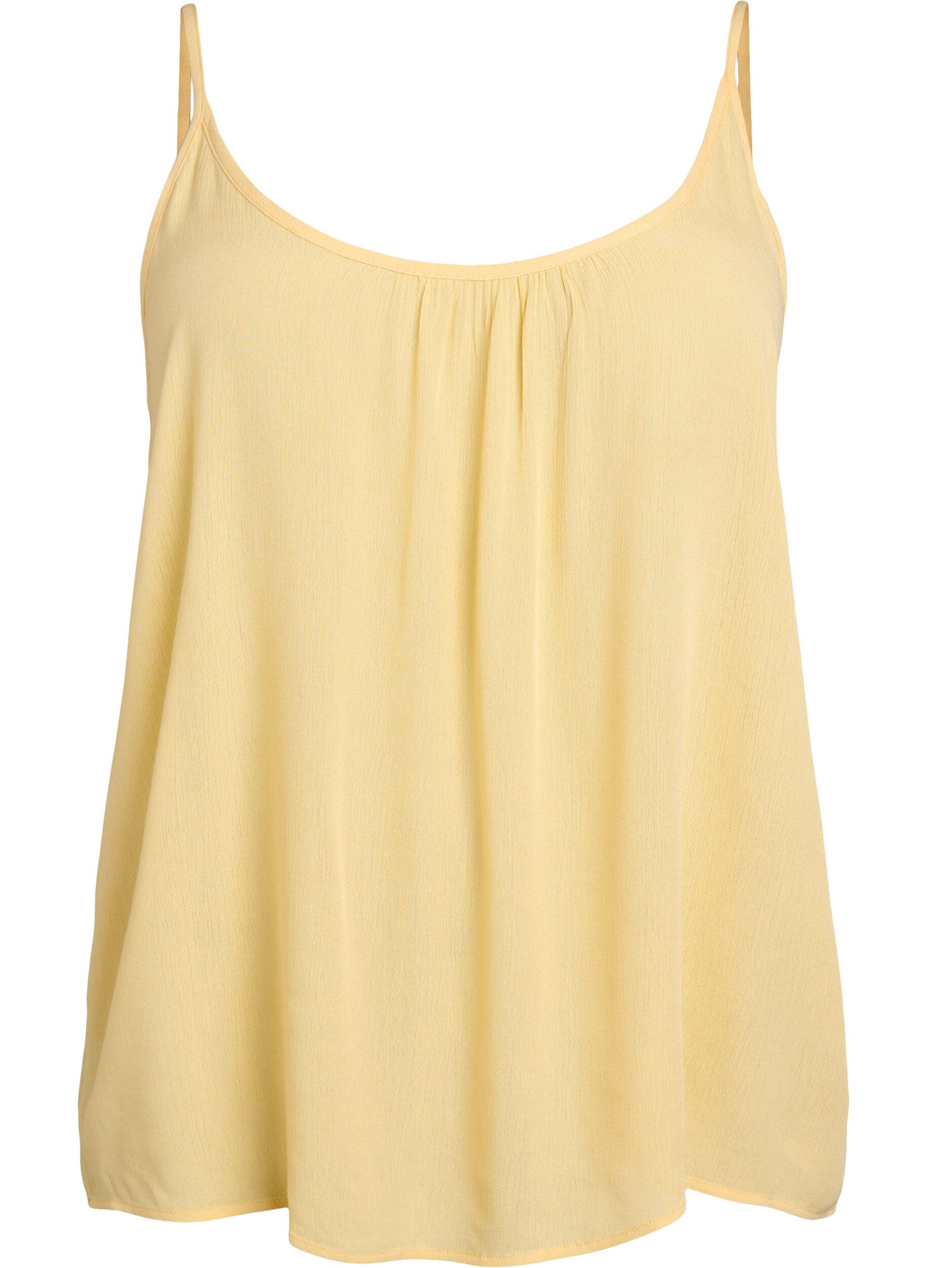 ZizziStrop top i viskose, Gul, Packshot image number 0