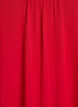 Ensfarvet strop kjole i viskose, Rød, Packshot image number 2