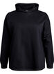 Sweatshirt med hætte, Black, Packshot image number 0