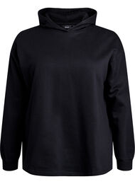 Sweatshirt med hætte, Black