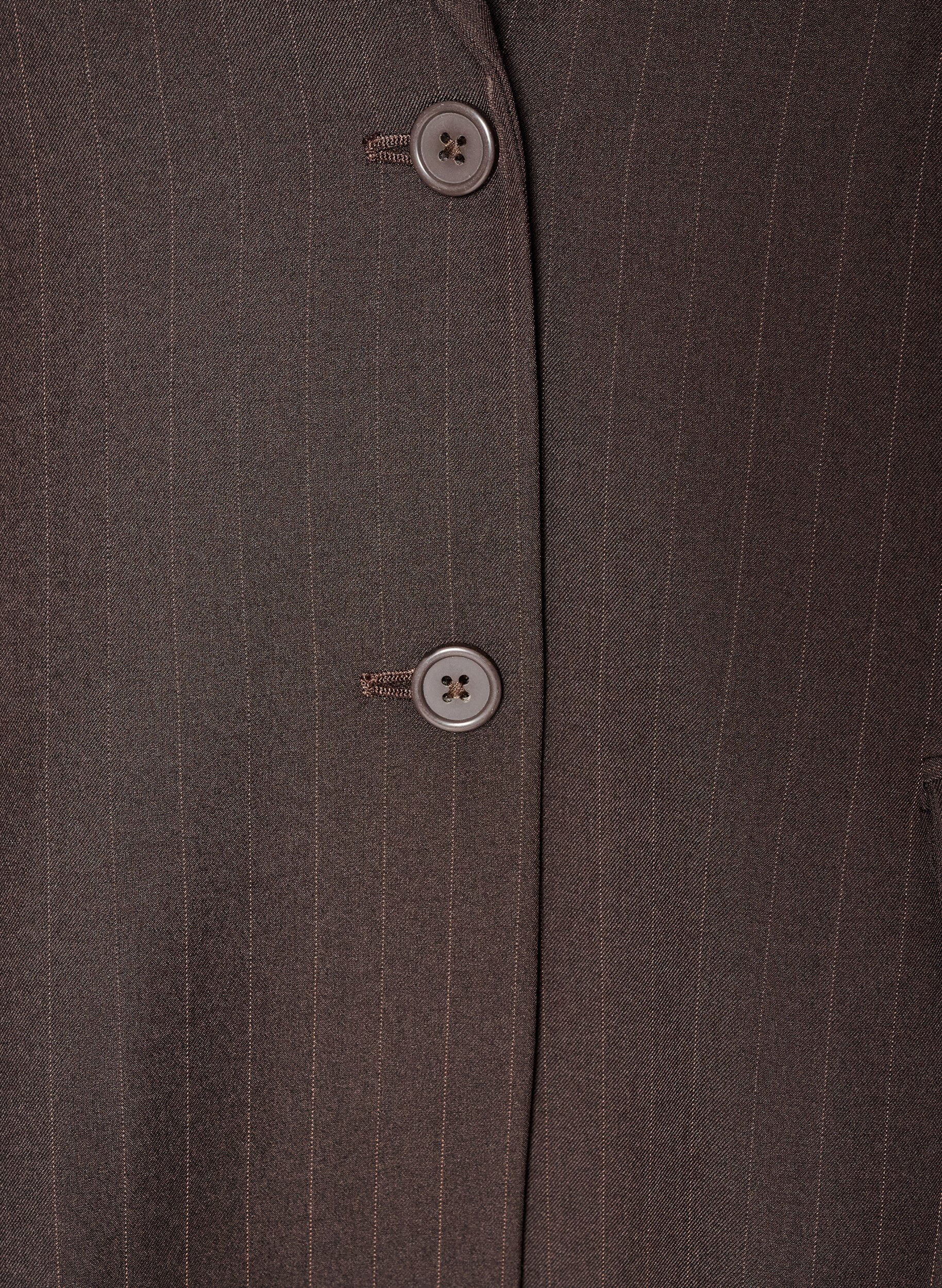 ZizziBlazer med lommer og slids, Brun, Packshot image number 2