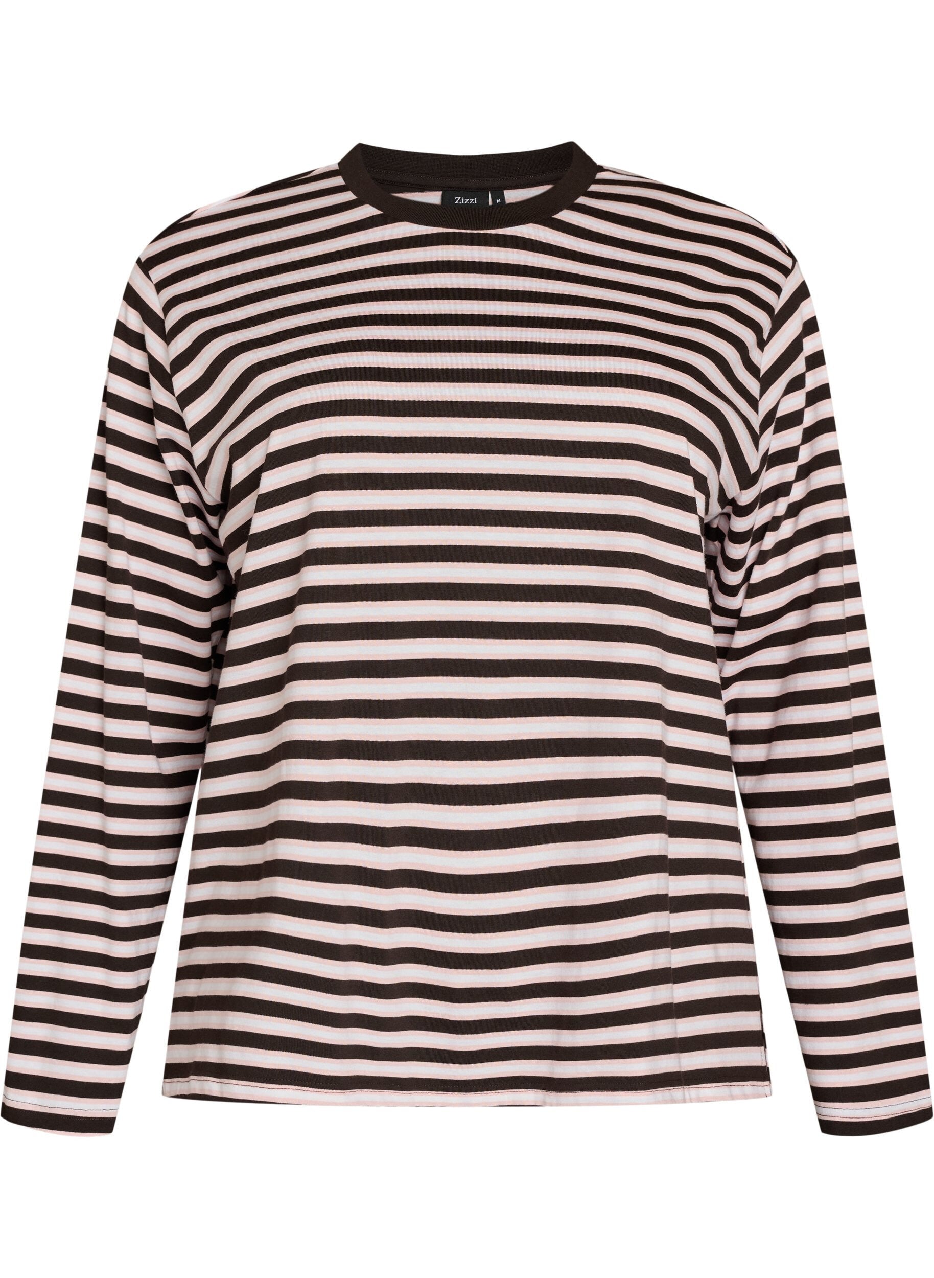 ZizziBasis t-shirt med lange &aelig;rmer, Lyser&oslash;d, Packshot image number 0