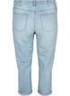 7/8 jeans med opsmøg og høj talje, Blå, Packshot image number 1