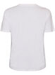 T-shirt i bomuld med print, Hvid, Packshot image number 1