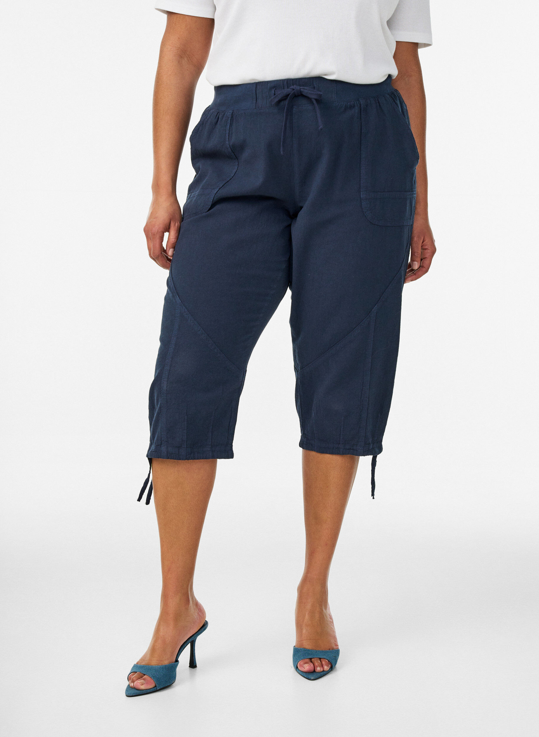 ZizziKnickers i bomuld, Bl&aring;, Model image number 2