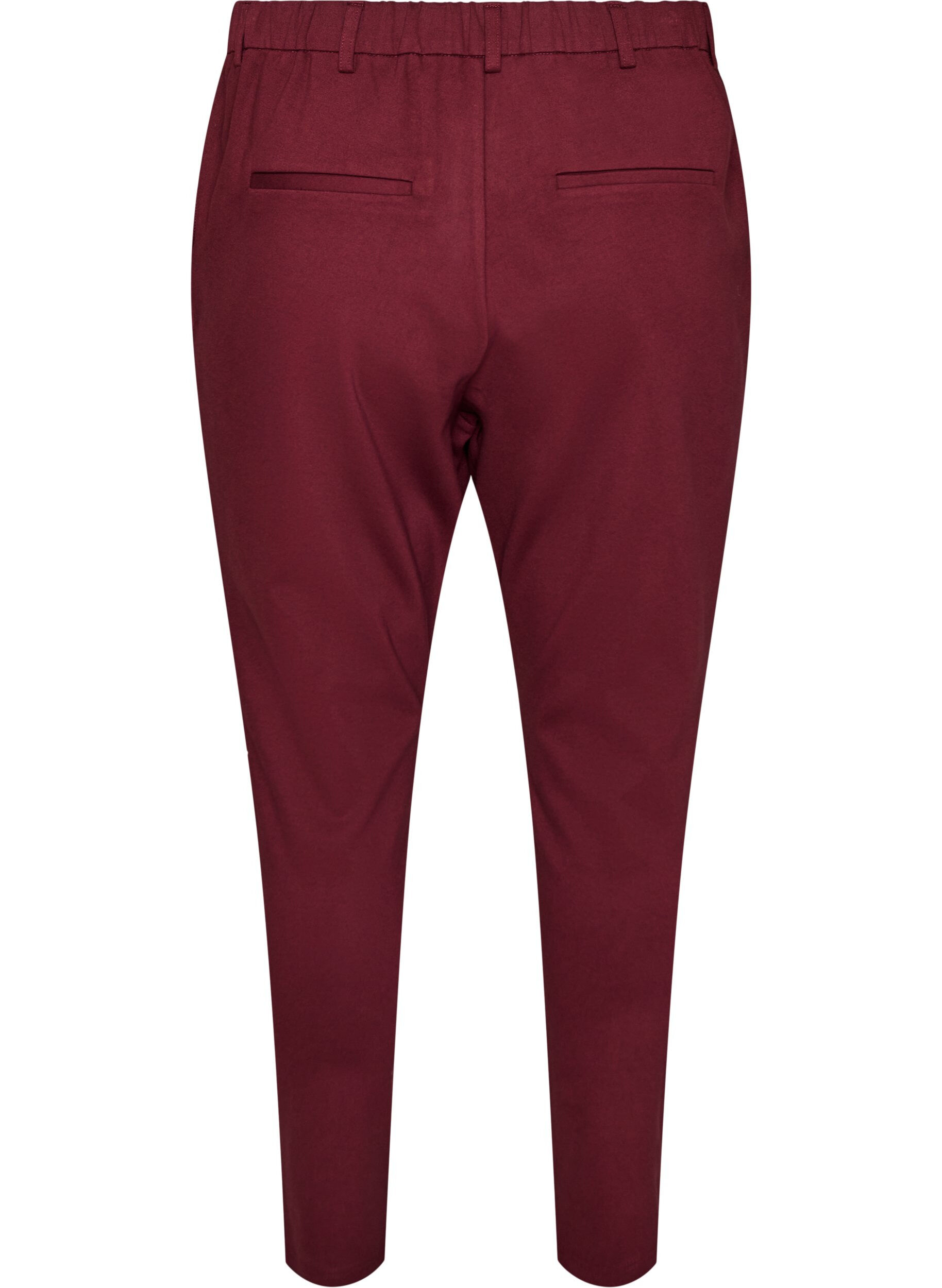 ZizziCropped Maddison bukser, R&oslash;d, Packshot image number 1