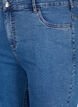 T&aelig;tsiddende denimshorts med h&oslash;j talje, Blue Denim, Packshot image number 2