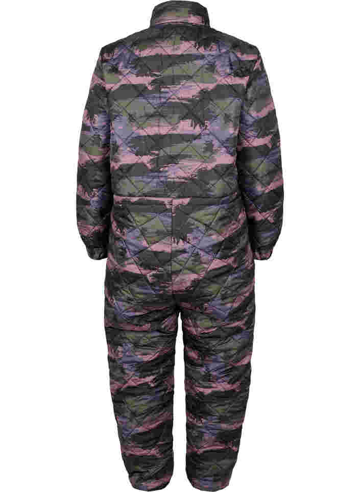 Termo jumpsuit med camouflage print , Camou print, Packshot image number 1