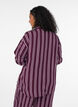 Natskjorte med striber, M&oslash;rk Bordeaux, Model image number 2