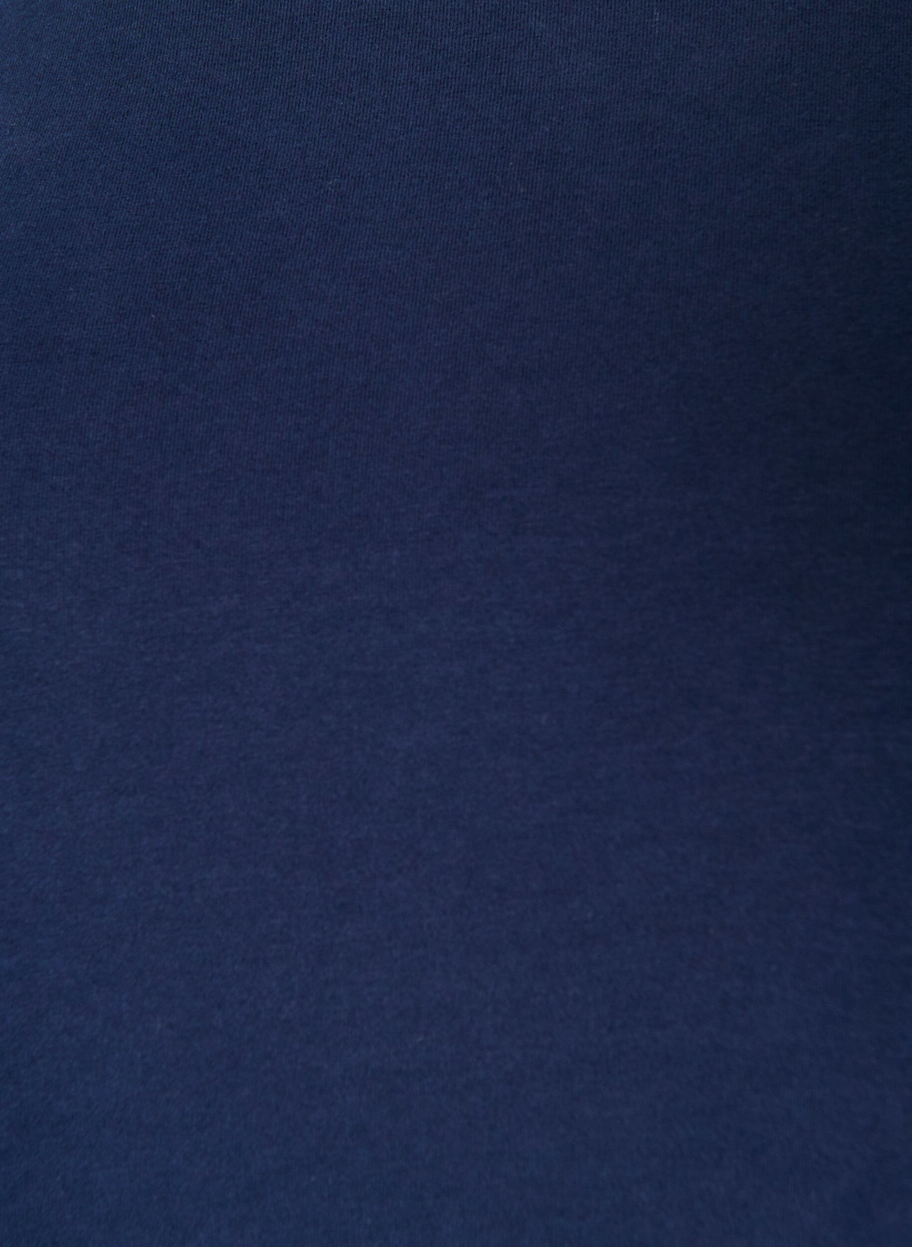 ZizziBasis jerseybluse med lange &aelig;rmer, Bl&aring;, Packshot image number 2