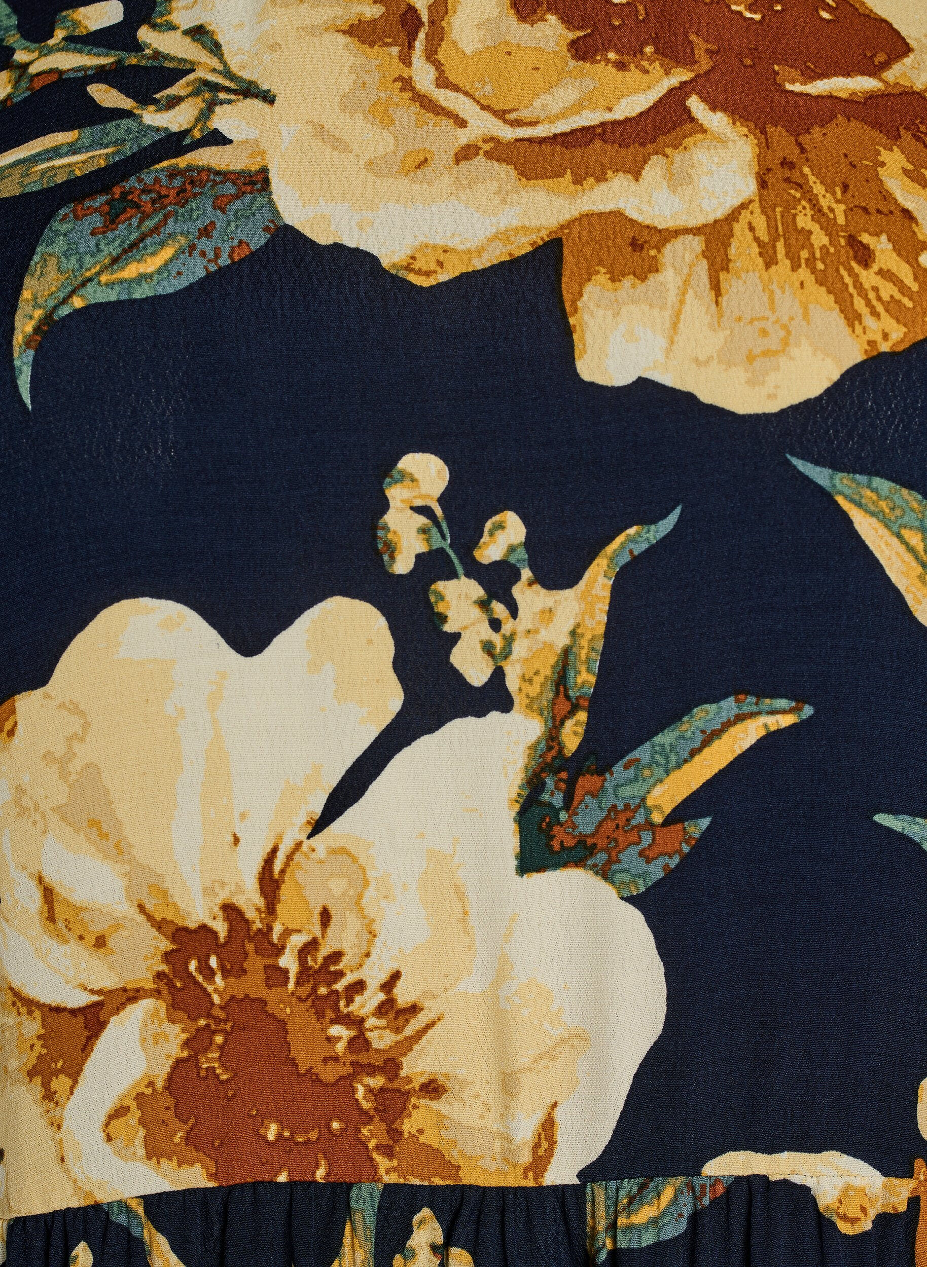 Zizzi Lang&aelig;rmet tunika med sk&aelig;ring, Bl&aring;, Packshot image number 2