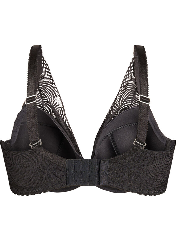Blonde-bh med vatterede sk&aring;le, Sort, Packshot image number 1