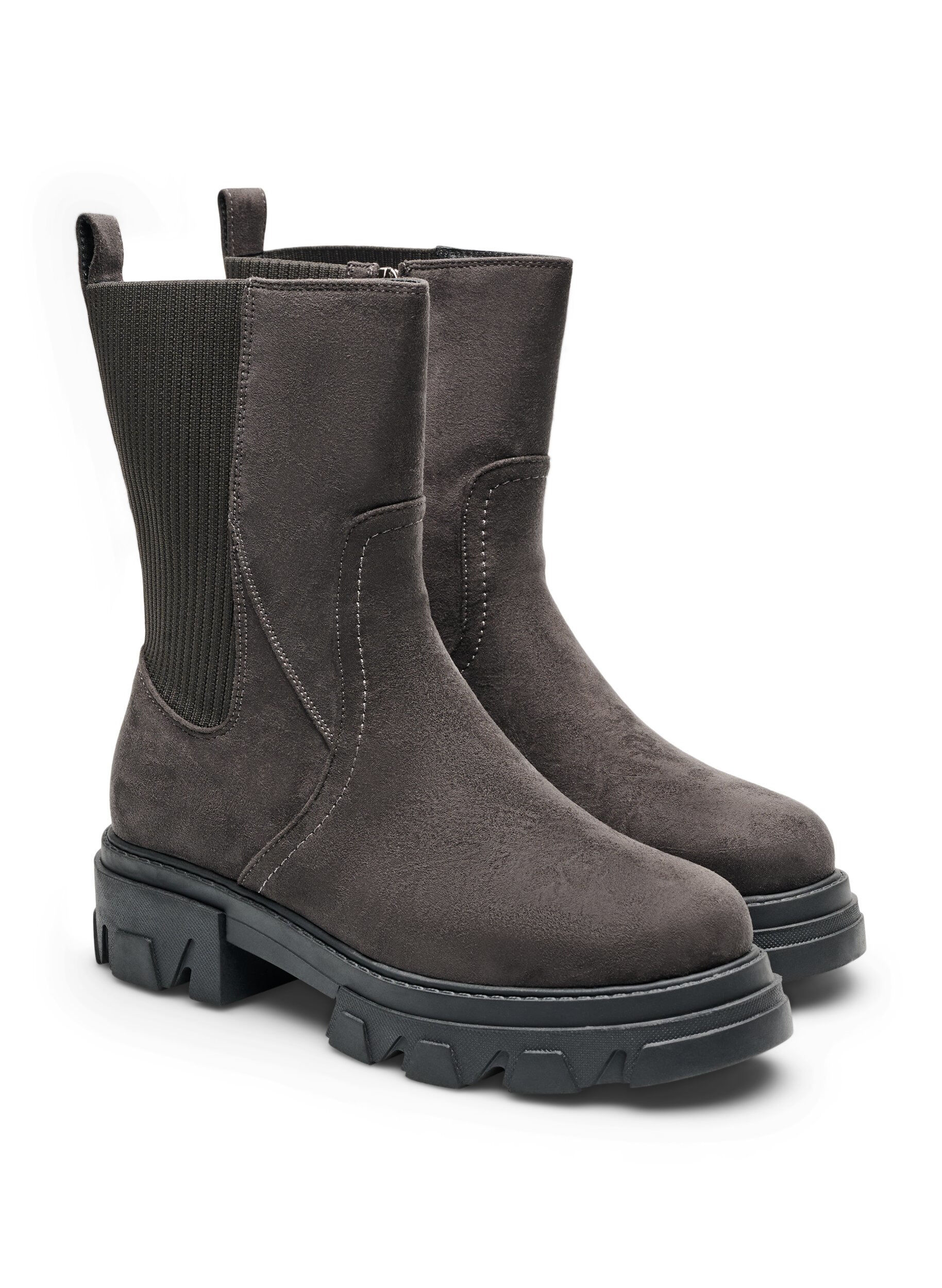 ZizziChunky st&oslash;vle i imiteret ruskind, Brun, Packshot image number 1