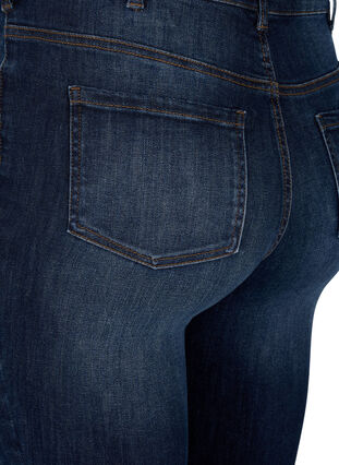 Super slim jeans med høj talje, Dark Blue, Packshot image number 3