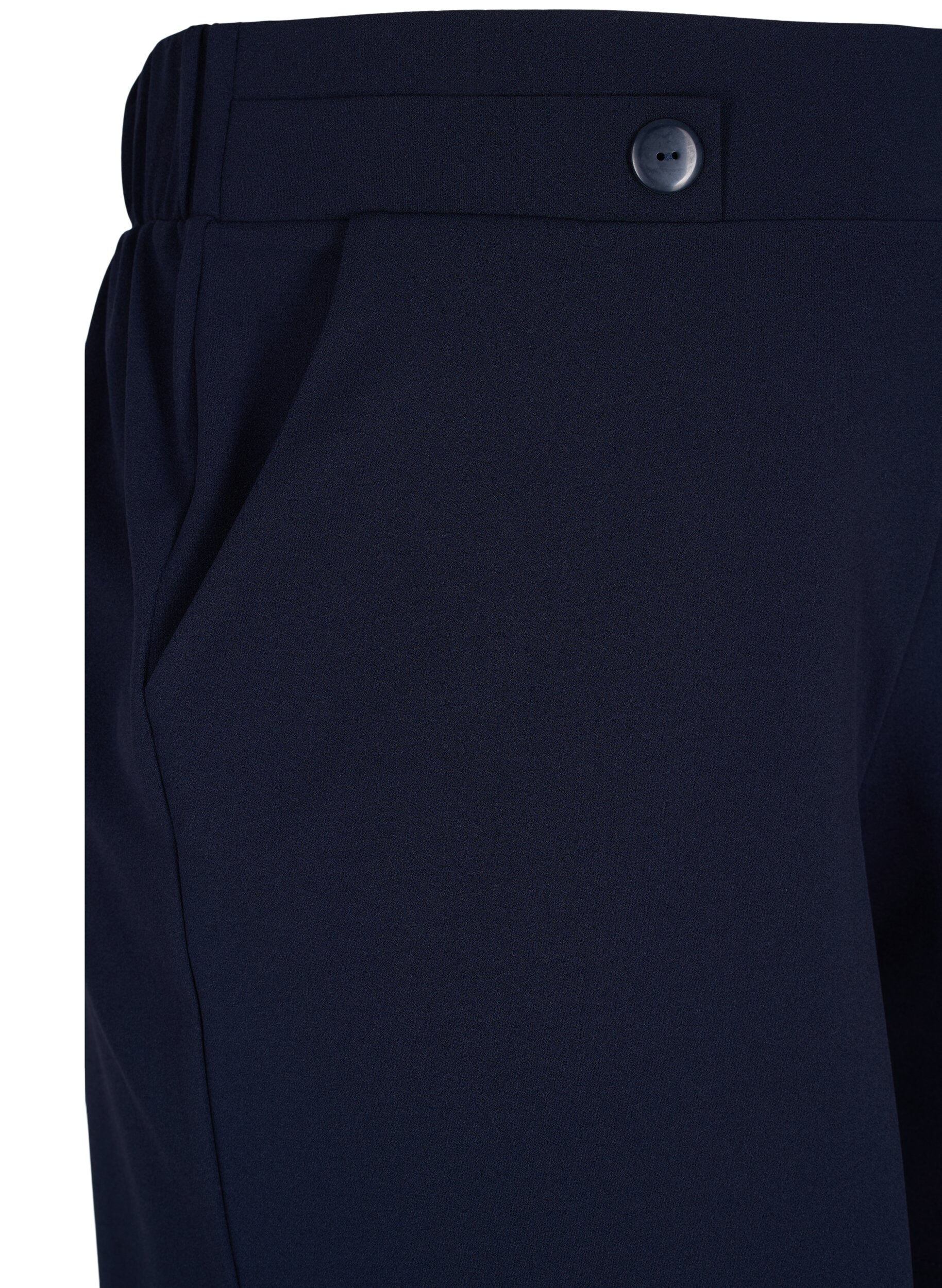 ZizziShorts med lommer og l&oslash;s pasform, Bl&aring;, Packshot image number 2