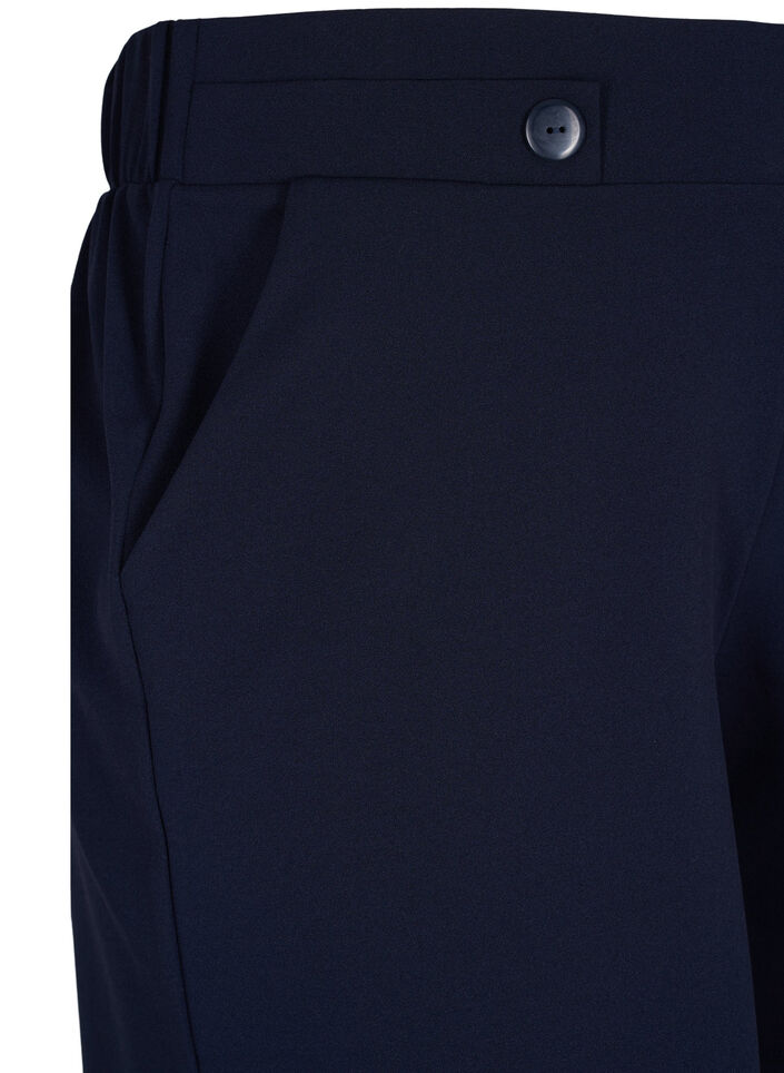 Shorts med lommer og l&oslash;s pasform, Bl&aring;, Packshot image number 2