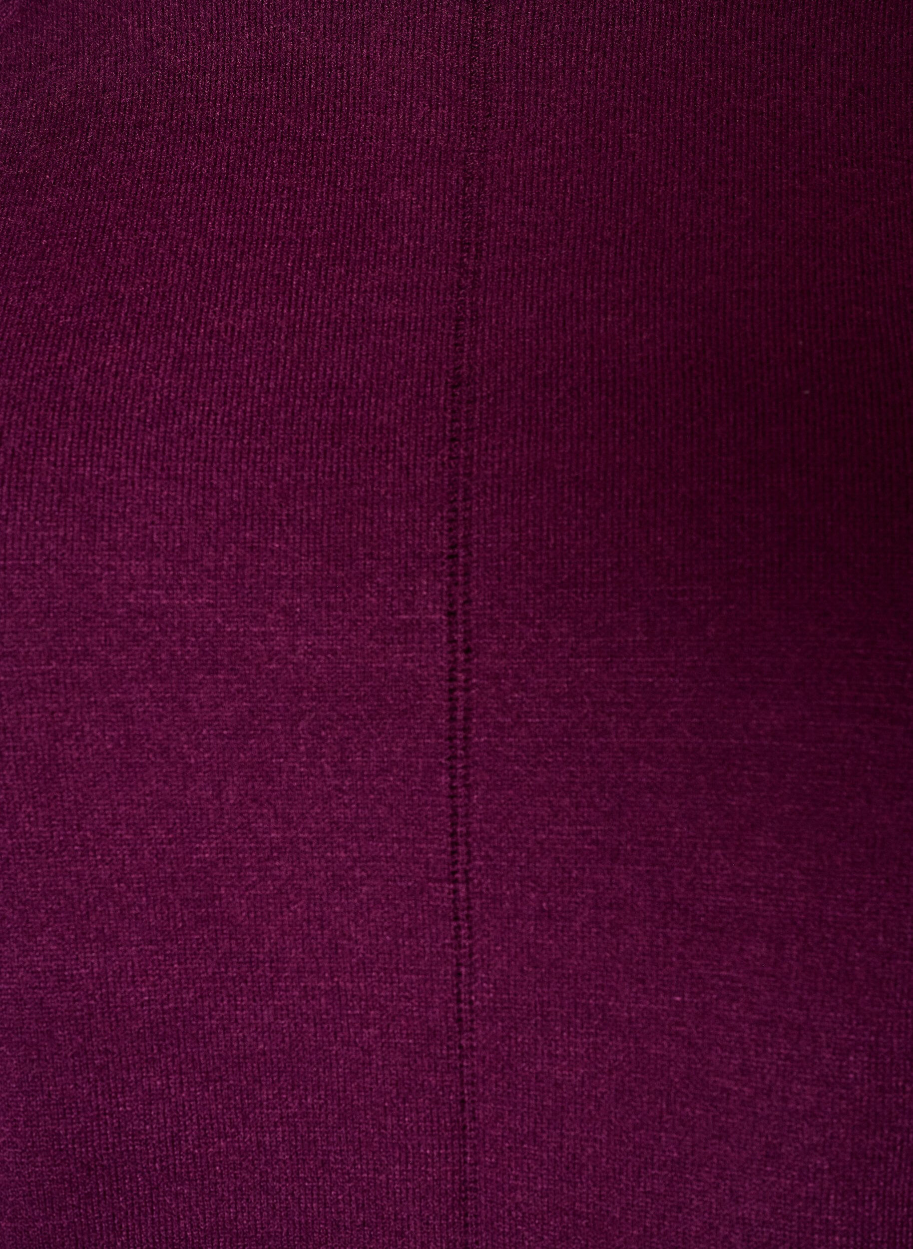 ZizziStrikbluse med rund hals og strikket m&oslash;nster, R&oslash;d, Packshot image number 2