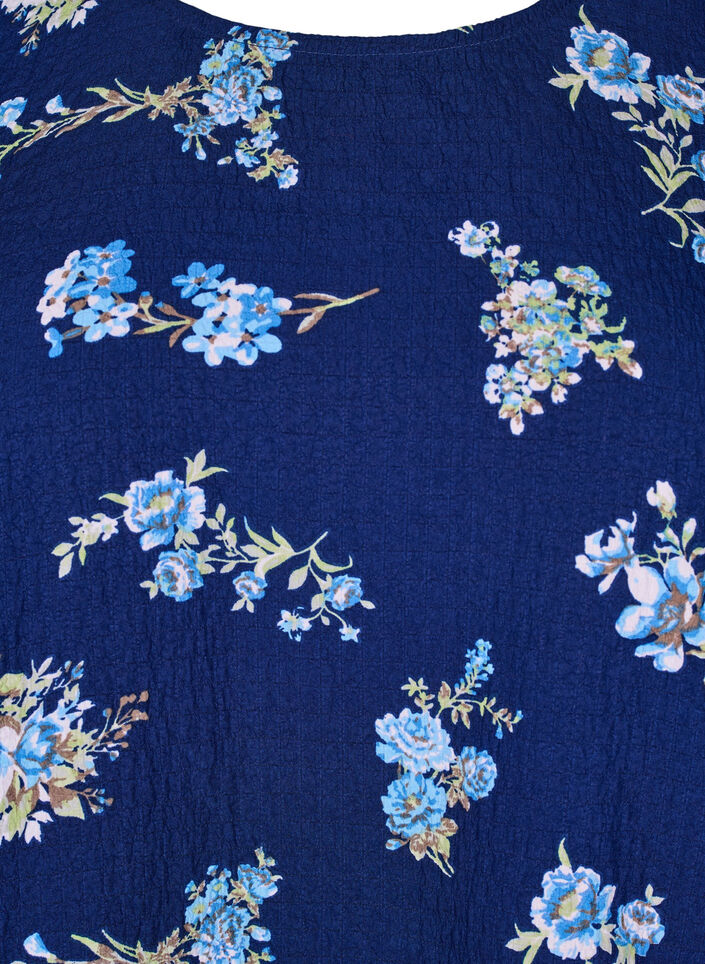 FLASH - Langærmet bluse med små blomster , Blue Flower, Packshot image number 2