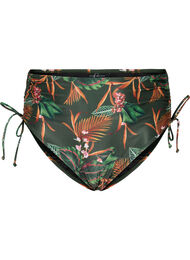 Printet bikini underdel med høj talje, Boheme Palm Aop 