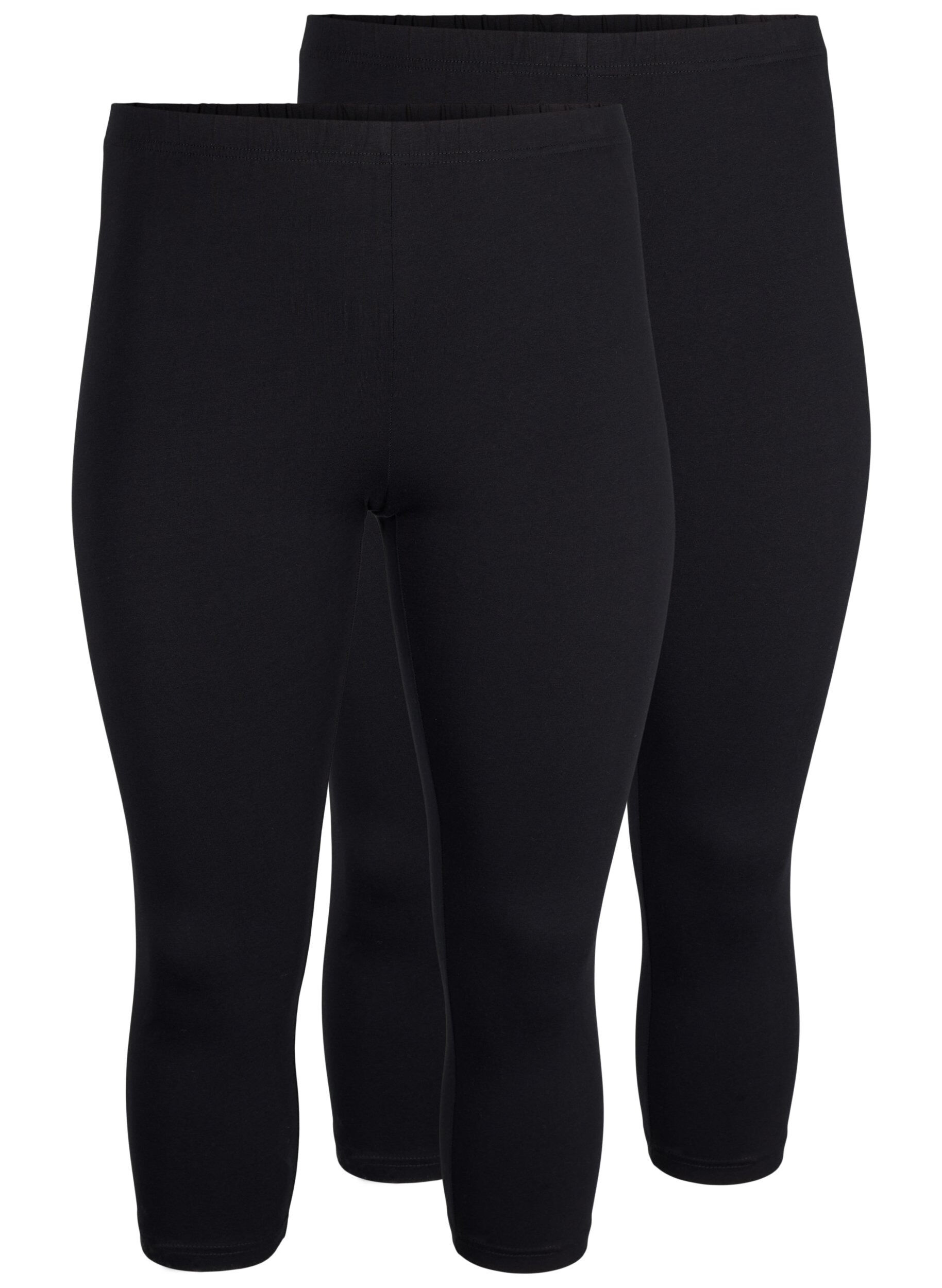 FLASH - 2-pak 3/4 leggings i bomuld