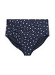 H&oslash;jtaljet bikinitrusse med prikker, Sort, Packshot image number 0