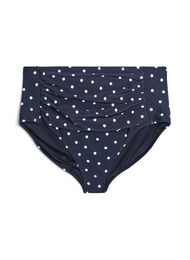 H&oslash;jtaljet bikinitrusse med prikker, Sort