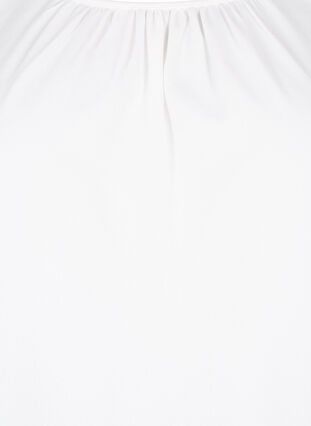 Langærmet bluse med crochet detaljer, Bright White, Packshot image number 2