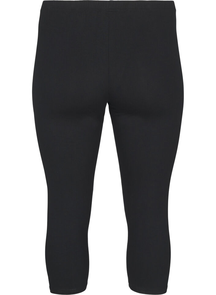 Basis 3/4 leggings i viskose , Black, Packshot image number 1